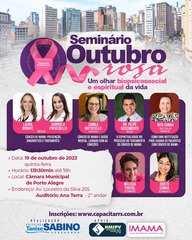 Seminário sobre Outubro Rosa será promovido na Câmara de Vereadores de Porto Alegre