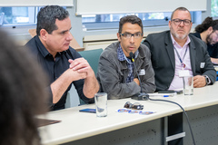 37ª Reunião Ordinária da CUTHAB para ouvir a população e discutir a situação no Rincão, no bairro Belém Velho. Participaram da reunião moradores da região e representantes do DMAE, das Secretarias Municipais de Serviços Urbanos, Obras e Infraestrutura e Mobilidade Urbana. Foram discutidas questões sobre drenagem e esgoto; condições e manutenção das vias públicas; e problemas no atendimento pelo transporte público daquela população.