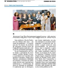 Homenageados no Correio do Povo