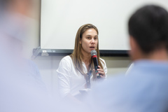 Reunião conjunta CEFOR e CUTHAB — Situação atual dos moradores da Ilha Grande dos Marinheiros. Na foto, vereadora Mari Pimentel, presidente da Cefor