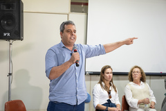 Reunião conjunta CEFOR e CUTHAB — Situação atual dos moradores da Ilha Grande dos Marinheiros. Na foto, vereador Pablo Melo
