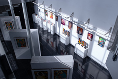 Avenida Cultural Clébio Sória, no andar térreo da Câmara Municipal. Exposição. Palácio Aloísio Filho.