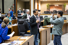 Movimentação de plenário.