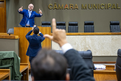 Movimentação de plenário.