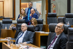Movimentação de plenário.