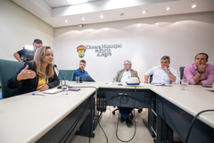 Reunião de Comissão - 40ª Reunião Ordinária da CUTHAB para discutir  o direito ao caminhar seguro nas calçadas da cidade.