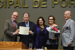 Goulart entregou a distinção aos representantes do Rotary