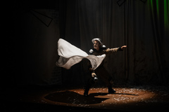 Espetáculo "De La Mancha — O Cavaleiro Trapalhão", na VII Mostra de Artes Cênicas e Música do Teatro Glênio Peres