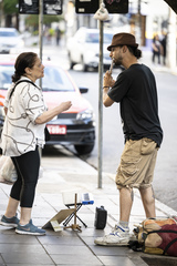 Músico, músico de rua, música, flauta, flautista