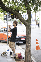 Músico, músico de rua, música, flauta, flautista