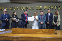 Outorga do Título de Cidadão de Porto Alegre ao senhor dr. Eugênio Amorim.