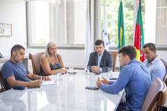 Presidente recebeu Débora Garcia, secretária de Esporte, Lazer e Juventude