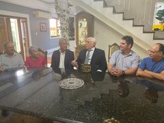 O encontro aconteceu na casa do ex-governador (Foto: Betine Silva)