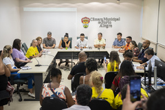 Reunião foi presidida pelo vereador Giovani Culau e Coletivo