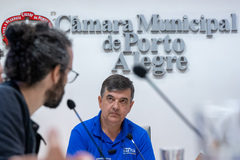 4ª Reunião Ordinária da CUTHAB, com pauta proposta pelo vereador José Freitas, para saber quais as ações foram tomadas pelo Executivo Municipal para realizar desassoreamentos de rios, arroios e córregos de Porto Alegre de setembro (último mês de enchentes) até o presente momento. Participaram representantes da Secretaria Municipal do Meio Ambiente, Urbanismo e Sustentabilidade; da Procuradoria Geral do Município (PGM); do Departamento Municipal de Limpeza Urbana (DMLU); do  Departamento Municipal de Água e Esgoto (DMAE); entre outros orgãos municipais e estaduais. O encontro foi presidido pelo vice-presidente da Comissão, vereador Cassiá Carpes.