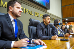 Secretário da Smamus, Germano Bremm (à esquerda na foto); e secretário da SMSUrb, Marcos Garcia, foram os convidados das oitivas