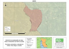Imagem mostra proposta original do Executivo para área a ser anexada