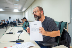 5ª Reunião ordinária da CECE sobre a proposta de mudança temporária de endereço do Núcleo Estadual de Educação de Jovens e Adultos de Cultura Popular Paulo Freire (NEEJA) devido a troca do telhado.