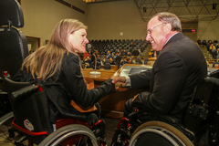 Brum mostrou instalações para Fernanda