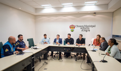 A reunião tratou sobre medidas possíveis de serem implementadas e campanhas em andamento sobre a educação para o trânsito