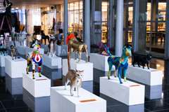 Exposição POA Pinta Pet da AEERGS - esculturas.