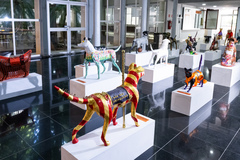 Exposição POA Pinta Pet da AEERGS - esculturas.