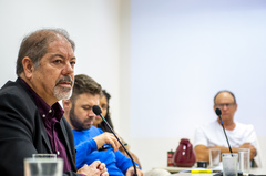 Ernani Fagundes (E), diretor de operações da Trensurb