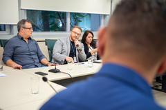 11ª reunião ordinária teve como pauta a acessibilidade de Porto Alegre, proposta pelo vereador Cláudio Conceição. Na foto, Michel Sanchez, diretor geral da Secretaria Extraordinária do Trabalho e Qualificação Profissional (SMTQ)