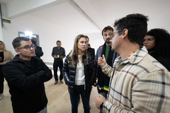 Visita dos vereadores da CECE à Escola Municipal Emílio Meyer