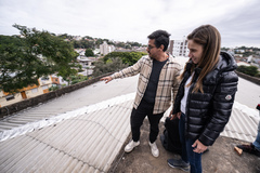Visita dos vereadores da CECE à Escola Municipal Emílio Meyer