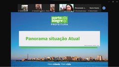 Reunião foi virtual e teve apresentação de representantes da Secretaria Municipal de Saúde (SMS)