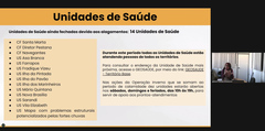 Quatorze unidades de saúde continuam fechadas