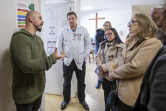 Visita da Cosmam ao Hospital Vila Nova.