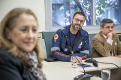 Vereadores e entidades da saúde debatem o tema "A saúde do coração: da prevenção ao tratamento de doenças cardiovasculares", por proposição da presidente da COSMAM, a vereadora Lourdes Sprenger.