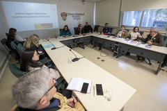 Vereadores e entidades da saúde debatem o tema "A saúde do coração: da prevenção ao tratamento de doenças cardiovasculares", por proposição da presidente da COSMAM, a vereadora Lourdes Sprenger.