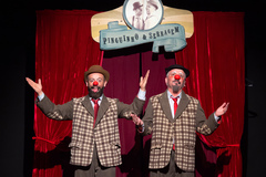 Dupla de palhaços se apresenta nos dias 18 e 19 de outubro no Teatro Glênio Peres 