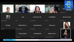 Encontro aconteceu através da plataforma Zoom