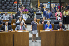 Movimentação de plenário.